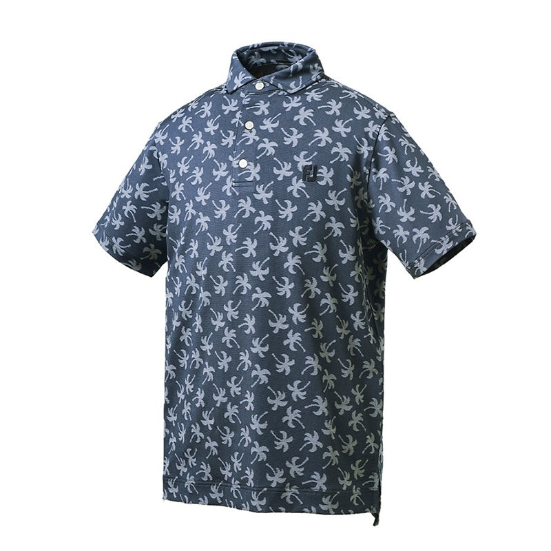 FOOTJOY Japan Trees Men’s Jacquard Polo (Navy)