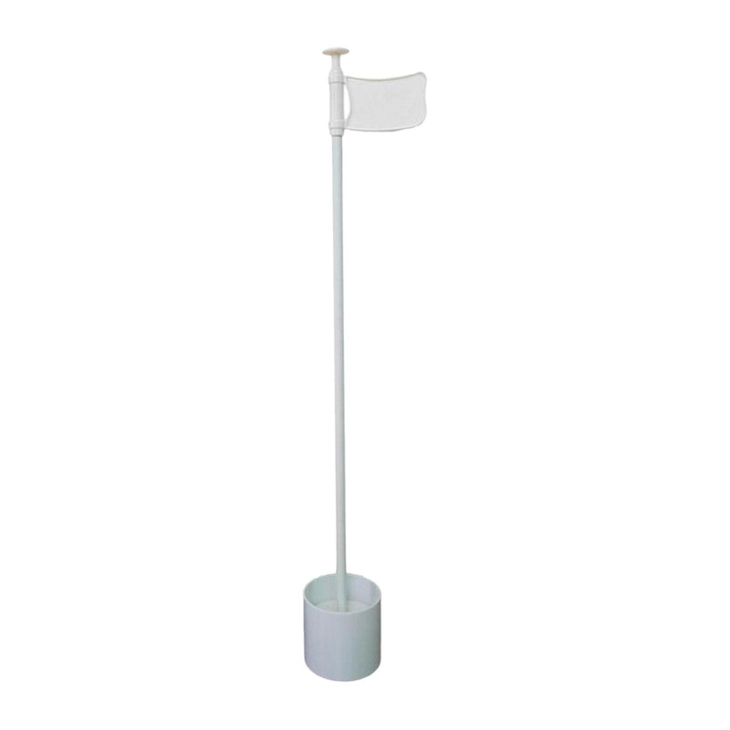 Golf Putting Green Flag and Hole Cup Practice Golf Flagpoles Home Golf Flags White