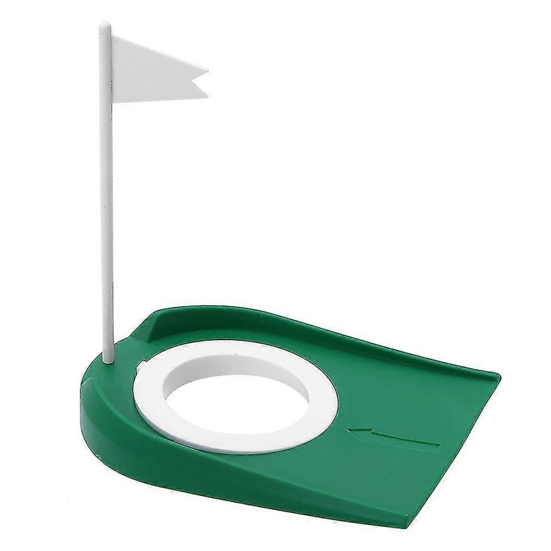 Indoor Outdoor Plastic Golf Putting Cup Practice Aids With Adjustable Hole White Flag
