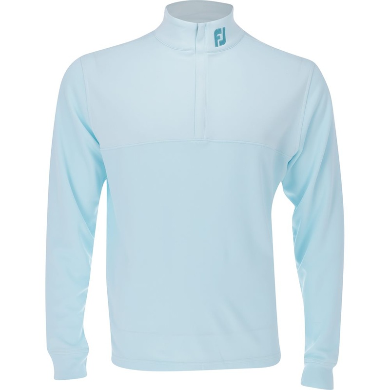 Tour Logo Heather Yoke Half Zip Mid-Layer Pullover