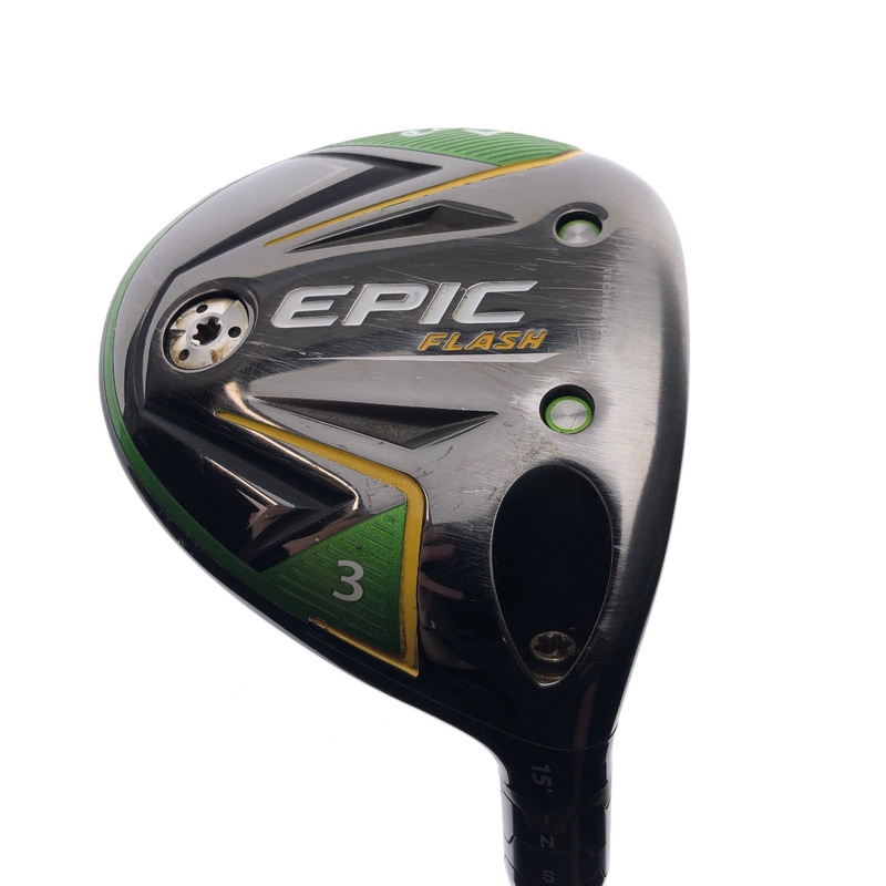 Used Callaway EPIC Flash 3 Fairway Wood / 15 Degrees / Stiff Flex