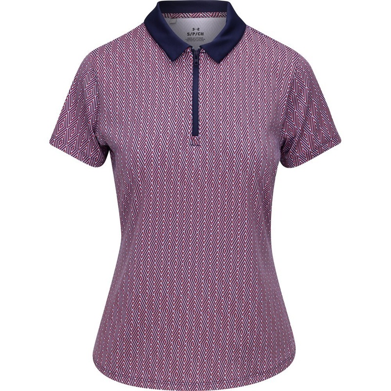 Women’s Playoff 3.0 Optic Diamond 1/4 Zip Polo