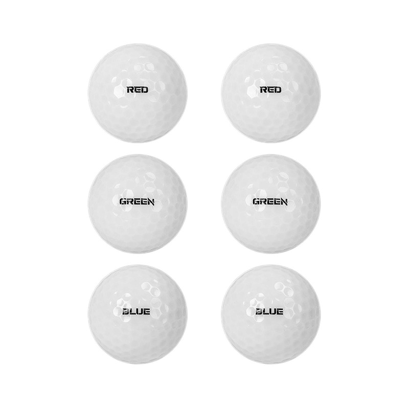 6 Pieces Light up LED Golf Balls Glow Long Lasting Bright for Night Practice