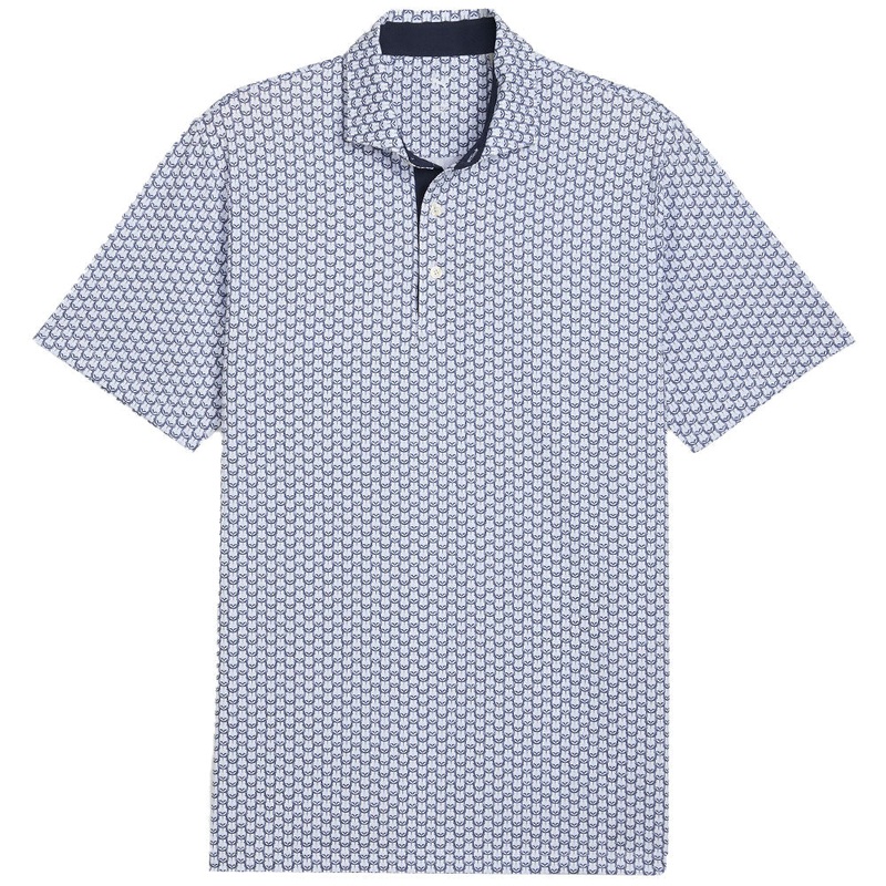 MATTR Lotus Polo|White Glow/Deep Navy|Small|Medium|Large|X-Large|XX-Large|XXX-Large