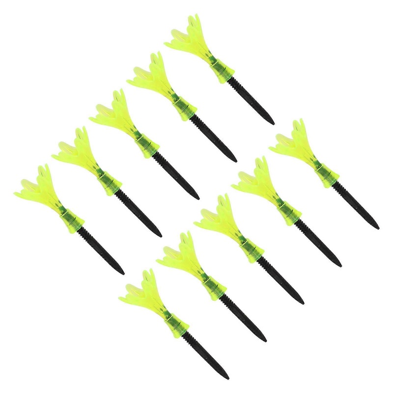 10pcs Golf Ball Stand Ball Holder Adjustable Height Stable Practice Aids Accessories Gift for GolferTransparent Green