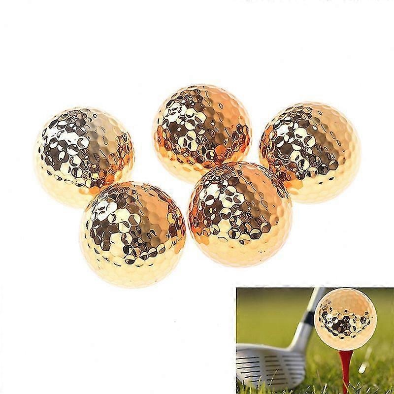 1pc Golf Balls Novel Ball Golf Equipment Gold Color