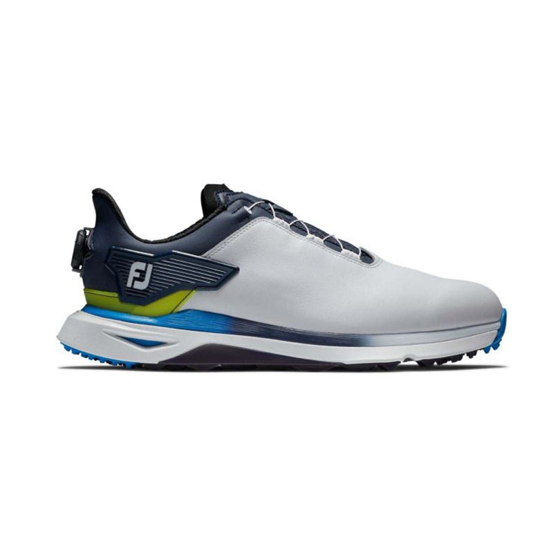 FOOTJOY Pro/SLX BOA Men’s Spikeless Shoes (White/Navy/Blue)