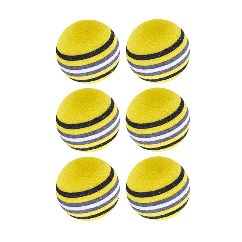 GENERAL ITEM Paragon Multi-Color Foam Ball – 6Pcs/Pack (Yellow)