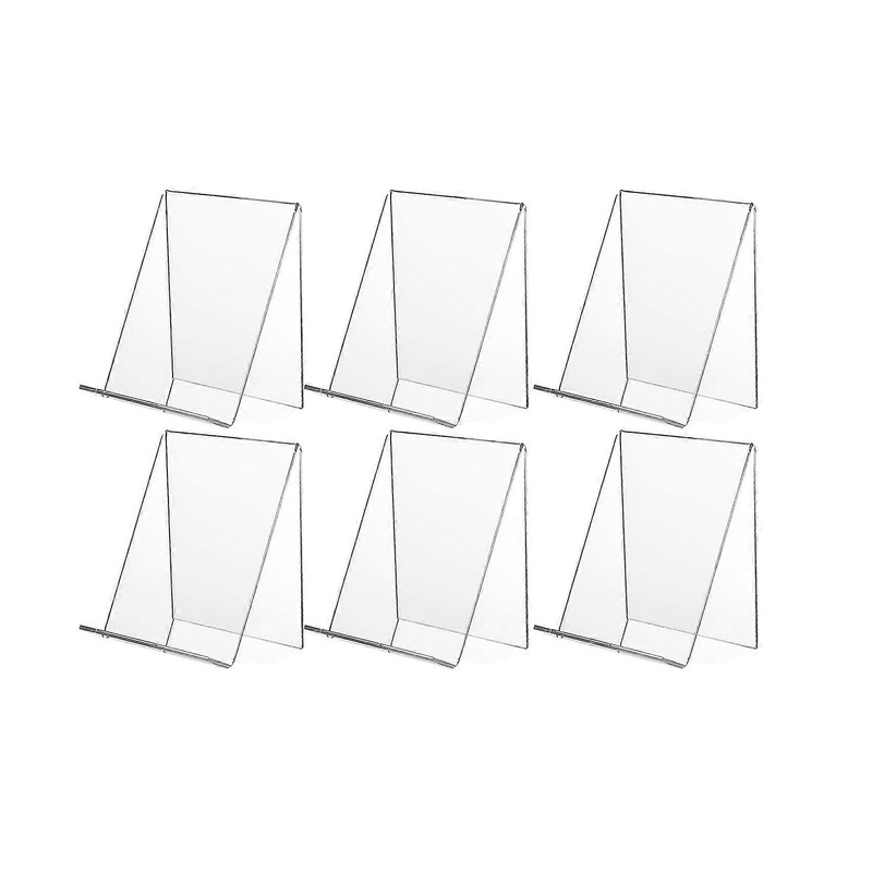 6 Pack Acrylic Book Stand,clear Acrylic Display Stand, Clear Holder For Displaying Pictures,jewelry