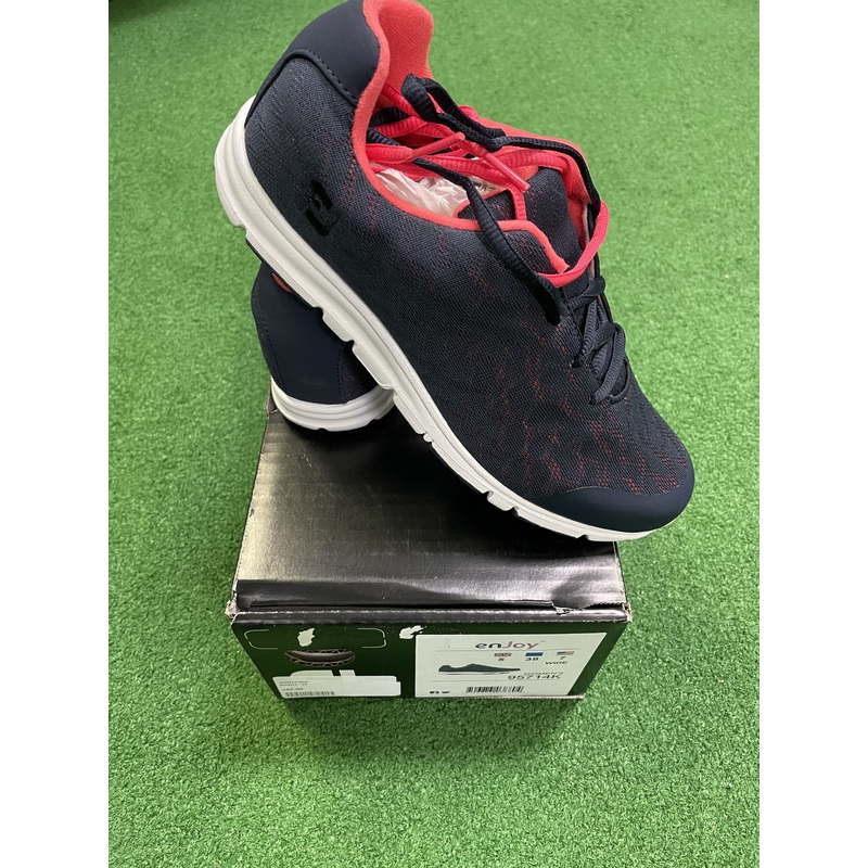 EX Shop Display Footjoy Ladies enJoy Golf Shoes 95714K / Navy Papaya / Size UK 5