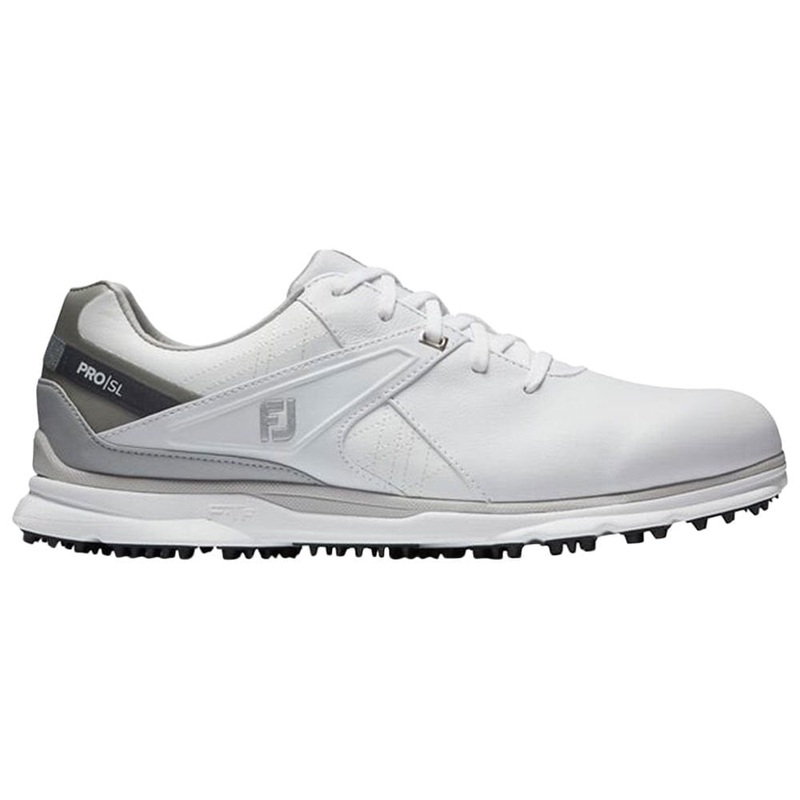 Pro|SL Spikeless Golf Shoes|White/Gray|7