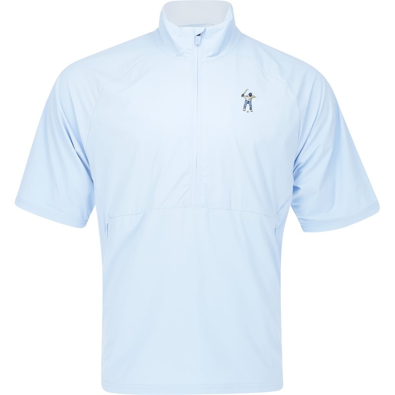 Tech 1/2 Zip Mockneck Polo|Clear Sky|Large|X-Large|XX-Large
