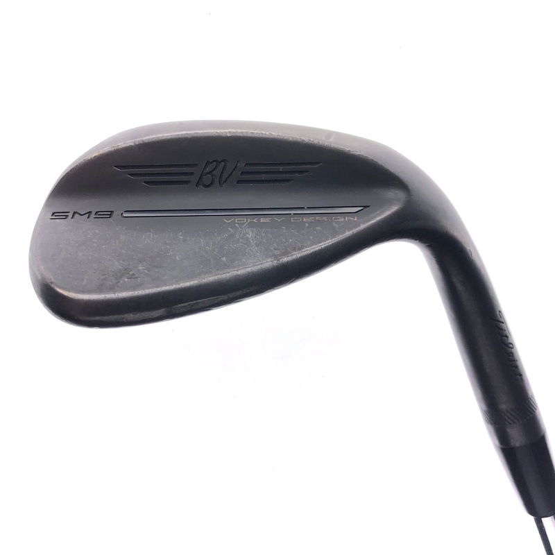 Used Titleist SM9 Jet Black Lob Wedge / 58.0 Degrees / Stiff Flex