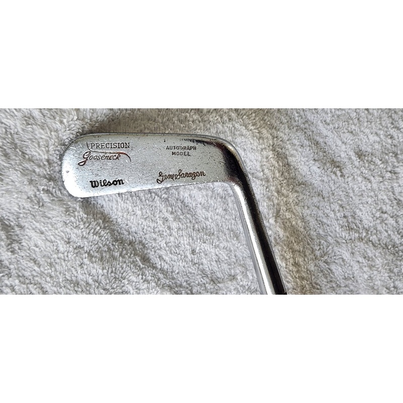 VINTAGE WILSON Gene Sarazen Precision Gooseneck Autograph Model Putter RH; Steel Shaft