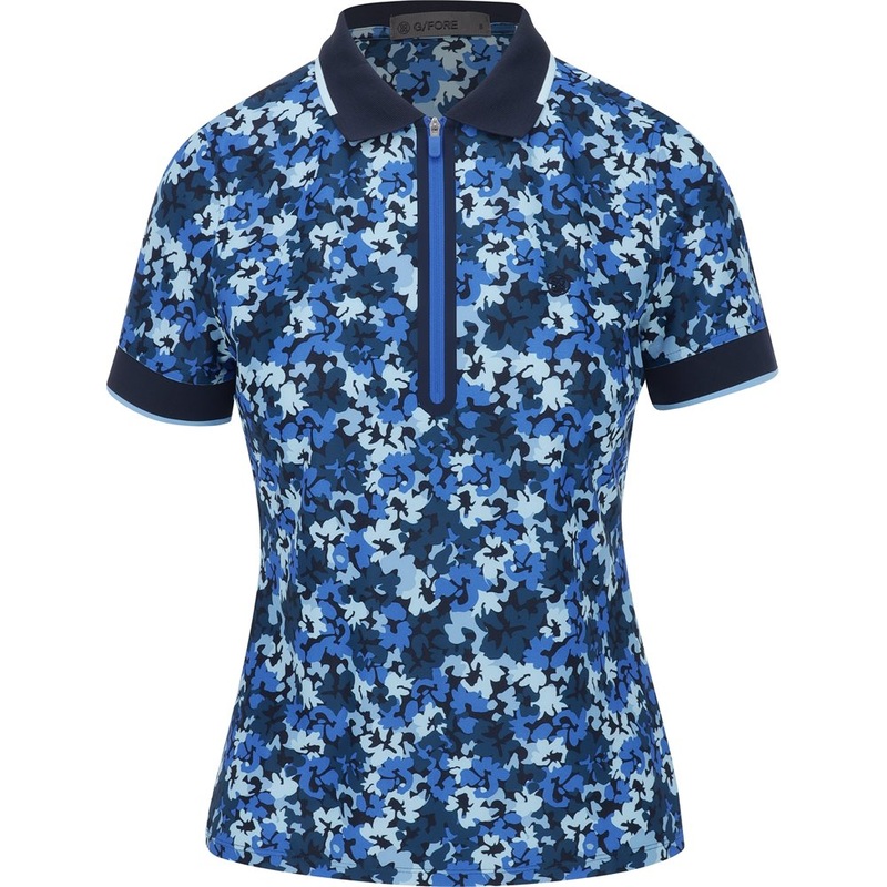 Women’s Camo Floral Tech Pique 1/4 Zip Polo