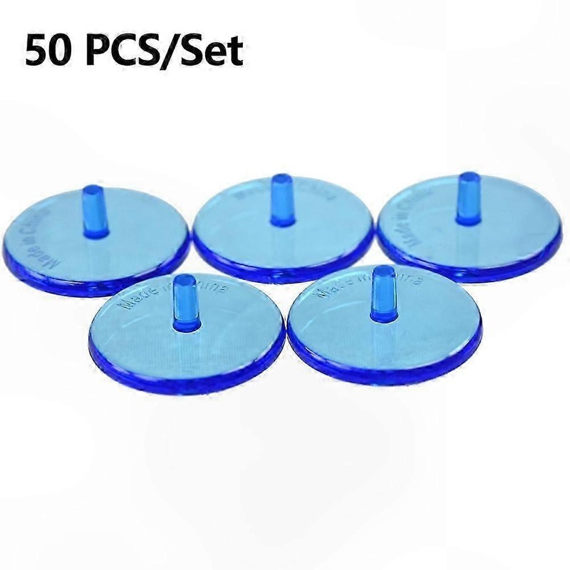50-Pack Transparent Golf Ball Markers, 24mm Position Indicators for Golf Practice, Durable Plastic Accessory