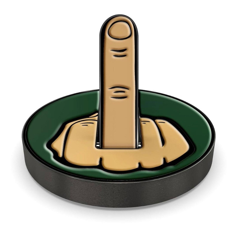 Fun Middle Finger Golf Mark 3 x 3 x 3cm Attaches to Magnet Middle Finger Lifts Durable
