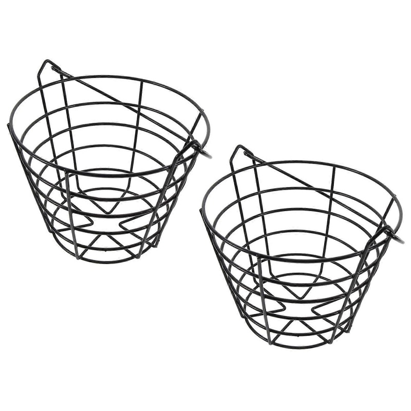 Golf Basket Outdoor Storage Container for Golf Balls Green Iron