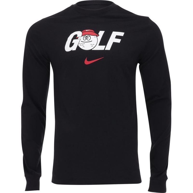 Golf Long Sleeve T-Shirt|Black|Small