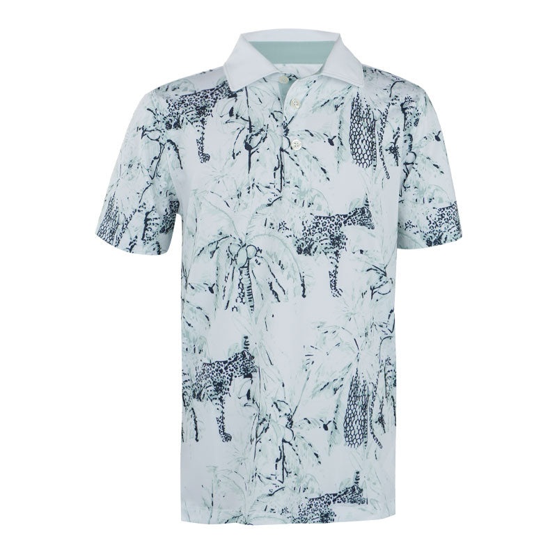 PUMA MATTR Safari Junior Polo (White/Mint)