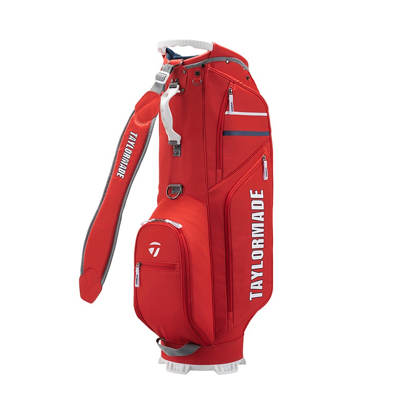 TAYLORMADE 9.5 Graphic Logo Cart Bag (Red)