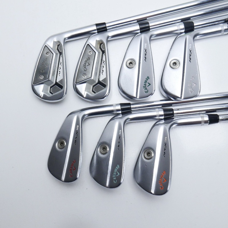 Used Callaway Apex TCB & Apex MB 21 Combo Iron Set / 4 – PW / Stiff Flex