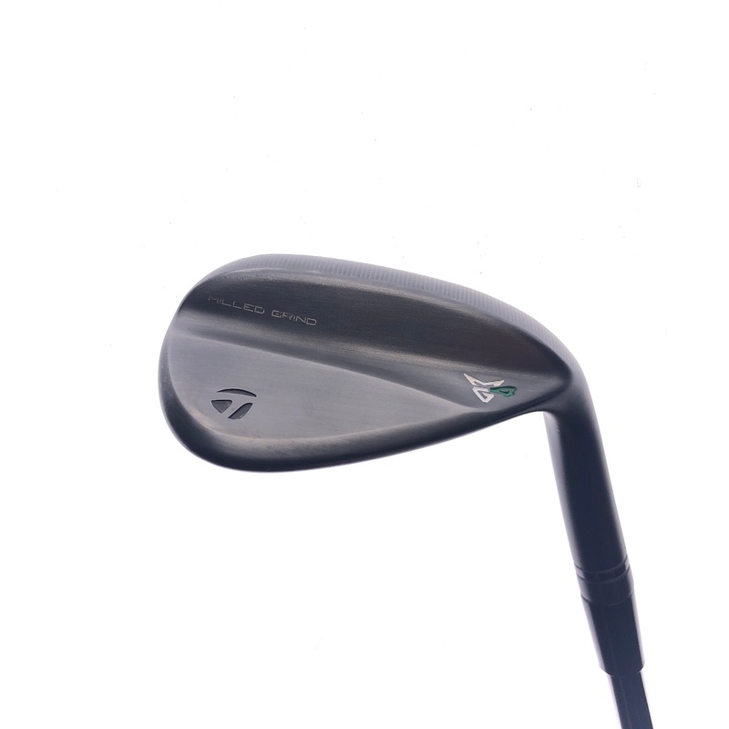Used TaylorMade Milled Grind 4 Black Lob Wedge / 60.0 Degrees / Stiff Flex