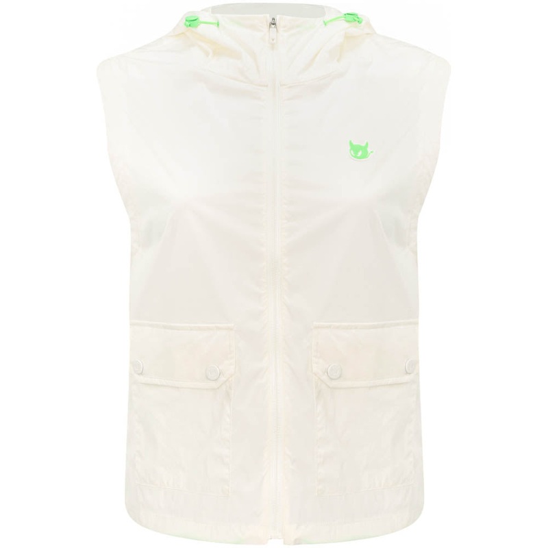Women’s Hooded Vest|White|X-Small|Small|Large|Medium