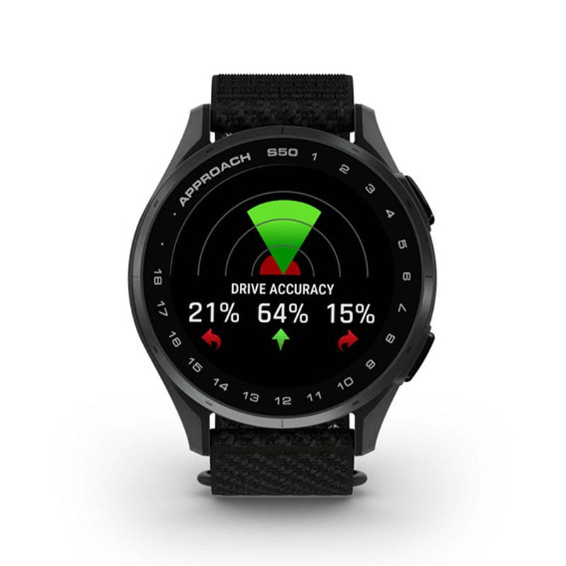 GARMIN Approach S50 Smartwatch – 43mm (Black)