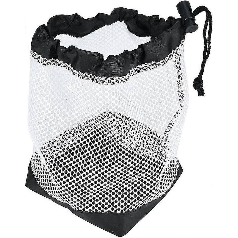 Golf Ball Bag, Nylon Mesh Drawstring Pouch, Golf Practice Ball Pouch Hold 36 Golf Balls, Drawstring Cord Lock Closure Design Storage Net Bag