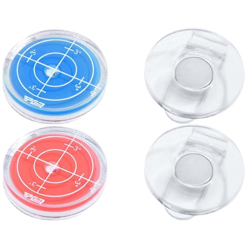 Golf Marker Level Golf Hat Clip Putt Golf Ball Marker Round Bubble Level