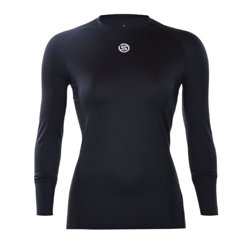 SKINS Series-1 Compression Women’s Inner Long Sleeve Shirt (Black)