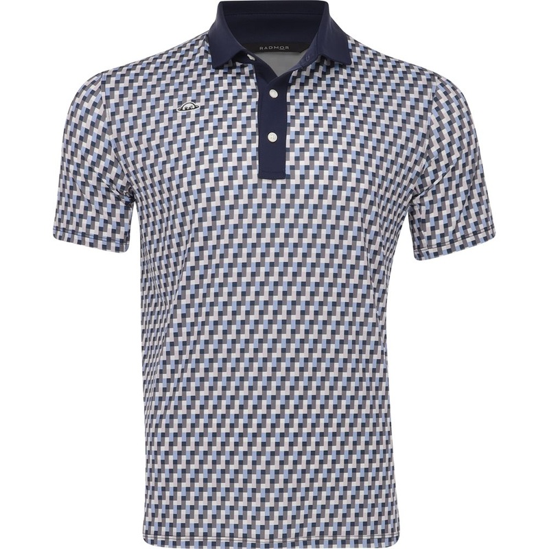 Taylor Recycled Tetris Polo|Navy|Small|Medium|X-Large|XX-Large