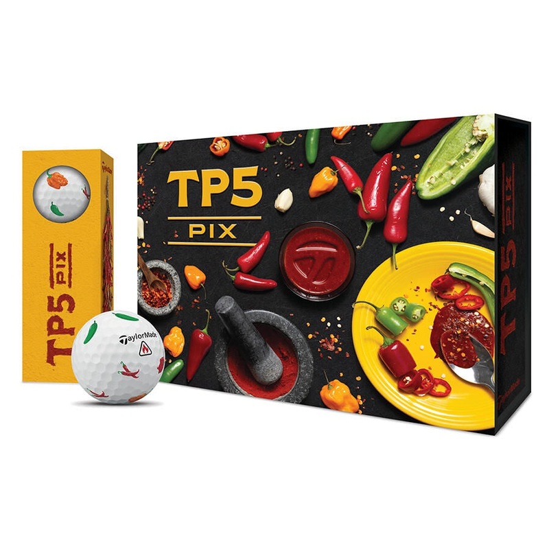 TaylorMade TM25 TP5/TP5x Pix Peppers Golf Balls – Dozen