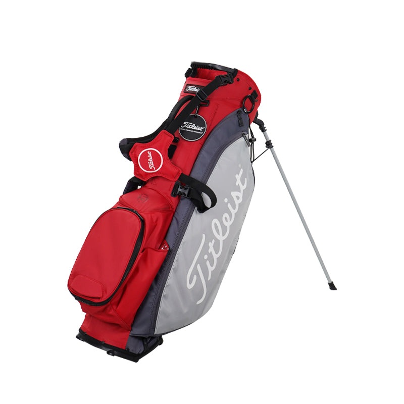 TITLEIST Players 5 Stand Bag (Red/Graphite/Grey)