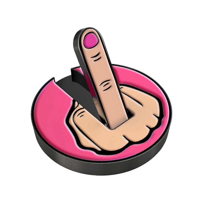 Ultimate Middle Finger Golf Ball Marker with Magnetic Clip, Pink Alignment Marker for Golf Caps, Fun Gift for Golf Enthusiasts