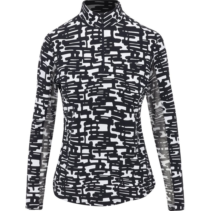 Women’s Juno Print Mock Neck Long Sleeve Top
