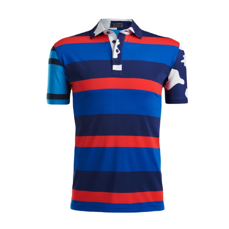GFORE Jersey Stripe Men’s Polo (Blueprint)