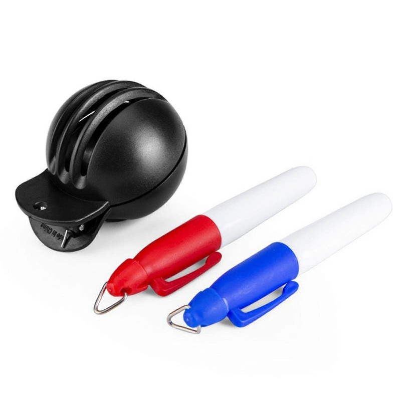 Golf Ball Markers  Alignment Tool with 2 Colour Pens  Golf Accessories Ref: 3007