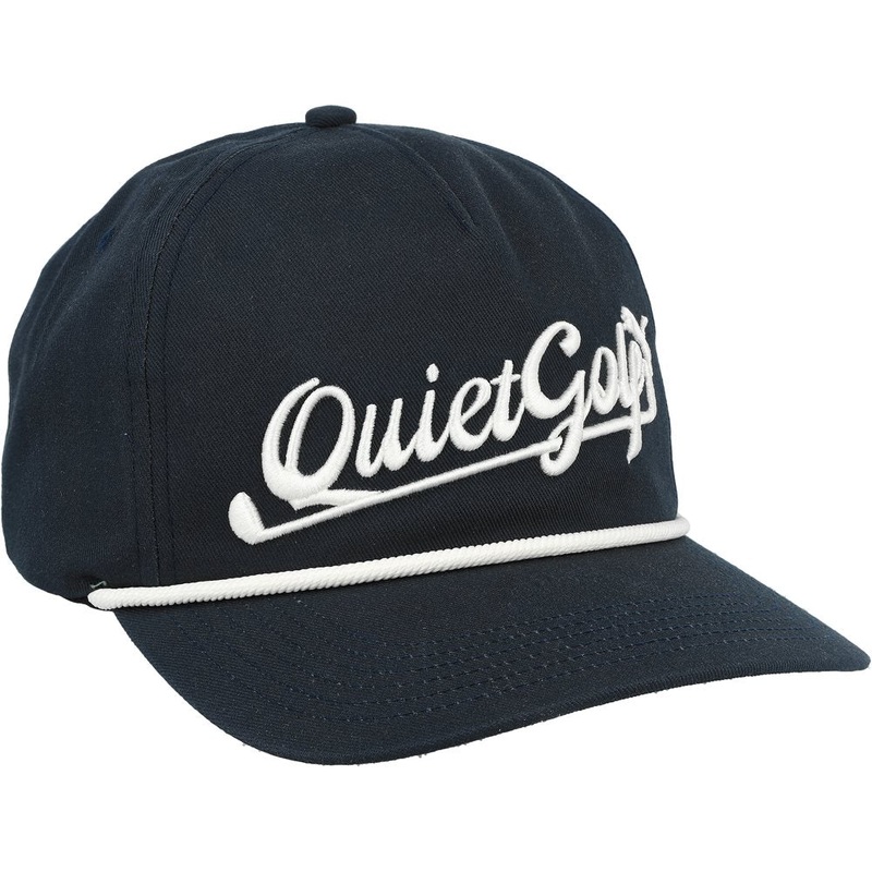 Quiet Golf Rope Hat|Dark Night/Warm White|One Size Fits Most