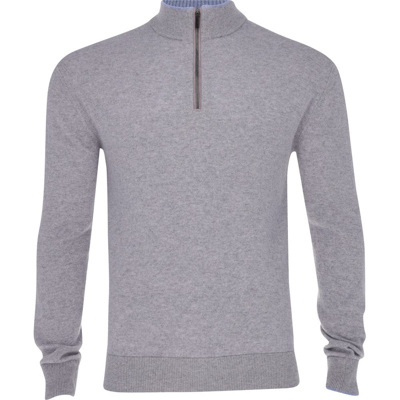 Sebonack 1/4 Zip Sweater|Light Gray Heather|X-Large