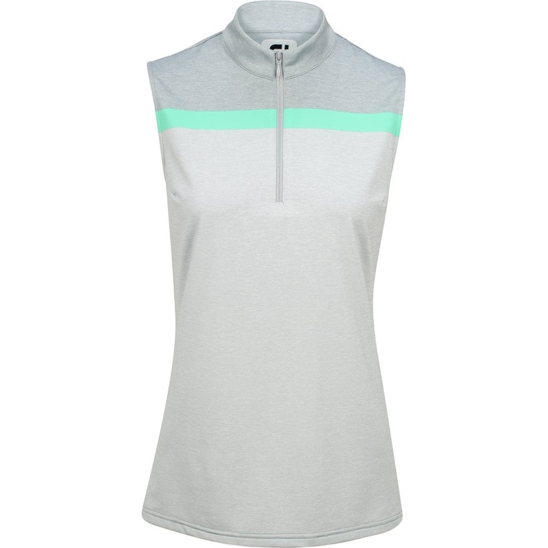 Women’s Lisle Sleeveless 1/4 Zip Mock