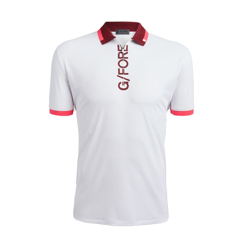 GFORE Logo 1/4 Zip Men’s Shirt (Snow)