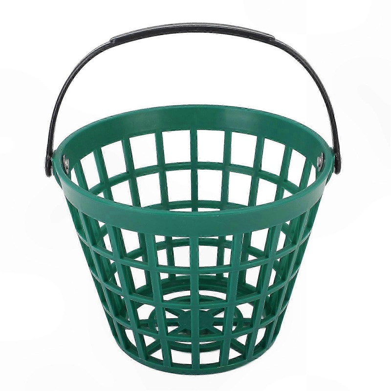 Golf Ball Storage Basket with Handle, Durable Nylon Plastic Bucket, Holds Up to 25 Golf Balls, Portable and Lightweight Design