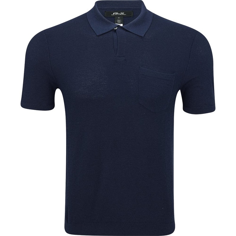 Mesh-Knit Performance Sweater Polo