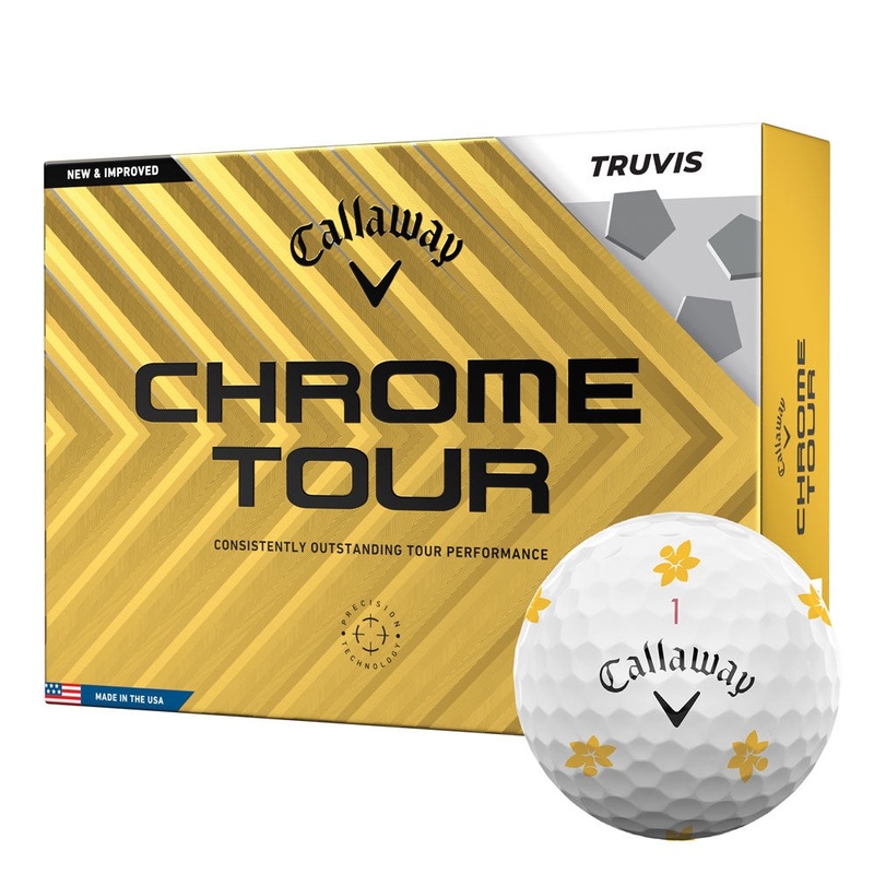 Callaway Limited Edition Chrome Tour TRUVIS Daffodil Golf Ball – Dozen