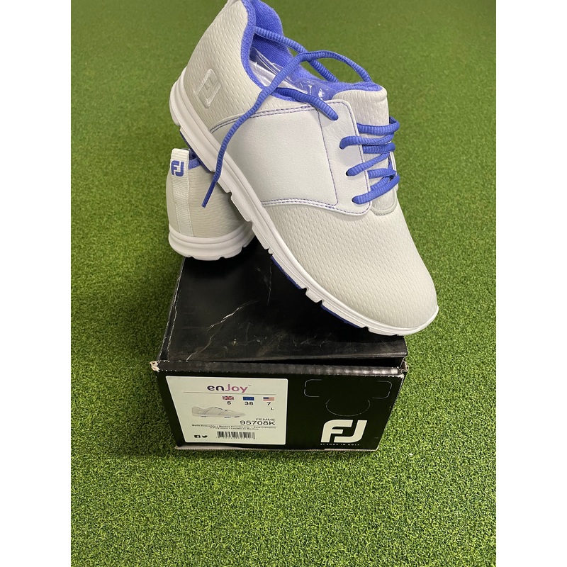 EX Shop Display Footjoy Ladies enJoy Golf Shoes 95708K / Light Grey / Size UK 5 W