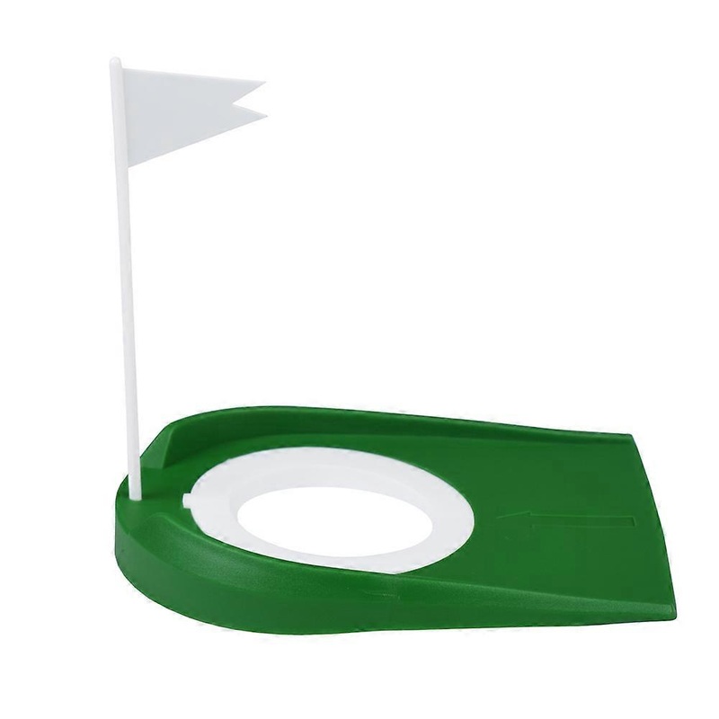 Golf Putting Cup With Flag Plastic Golf Putting Practice Aids With Adjustable Hole Golf Training Accessory For Indoor And Outdoor(1Pcs,Green)