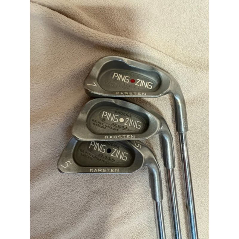 Men’s Ping Zing Right Handed Iron Set Uniflex Steel Shaft (Used)