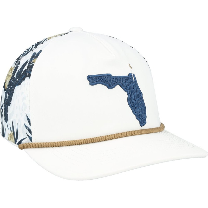 Tropics Tech Rope Hat|White Glow/Deep Navy|One Size Fits Most